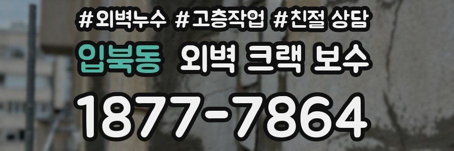 입북동 외벽 크랙 보수