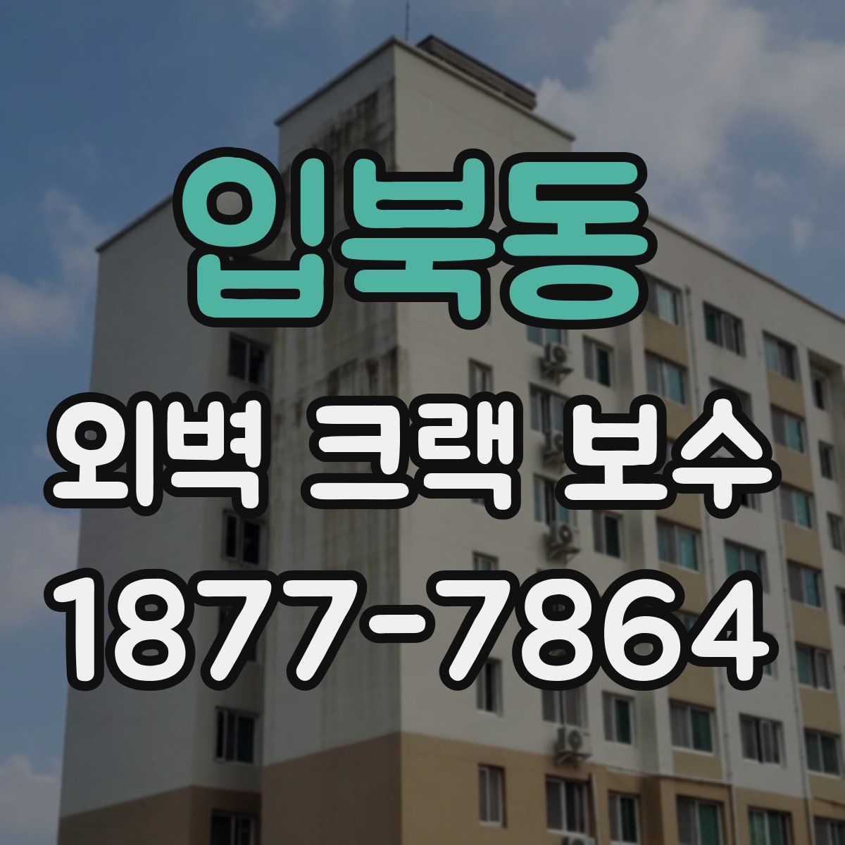 입북동 외벽 크랙 보수
