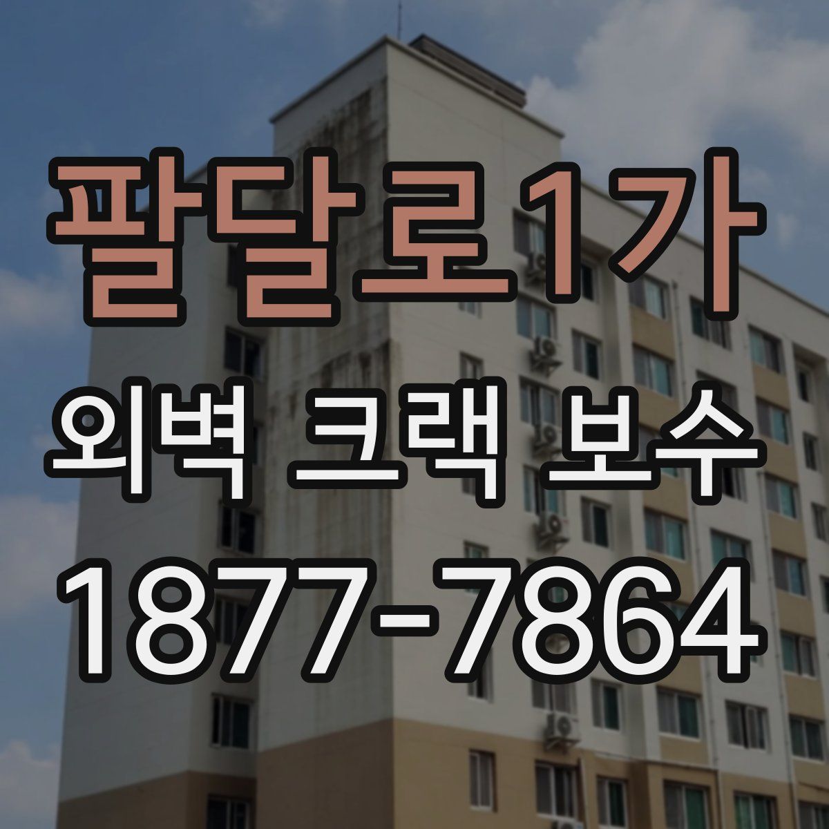 팔달로1가 외벽 크랙 보수