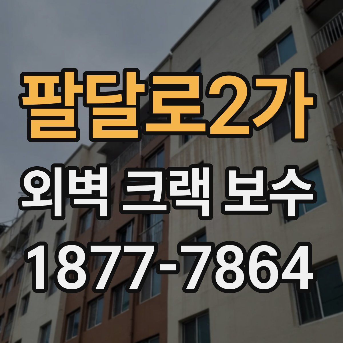 팔달로2가 외벽 크랙 보수