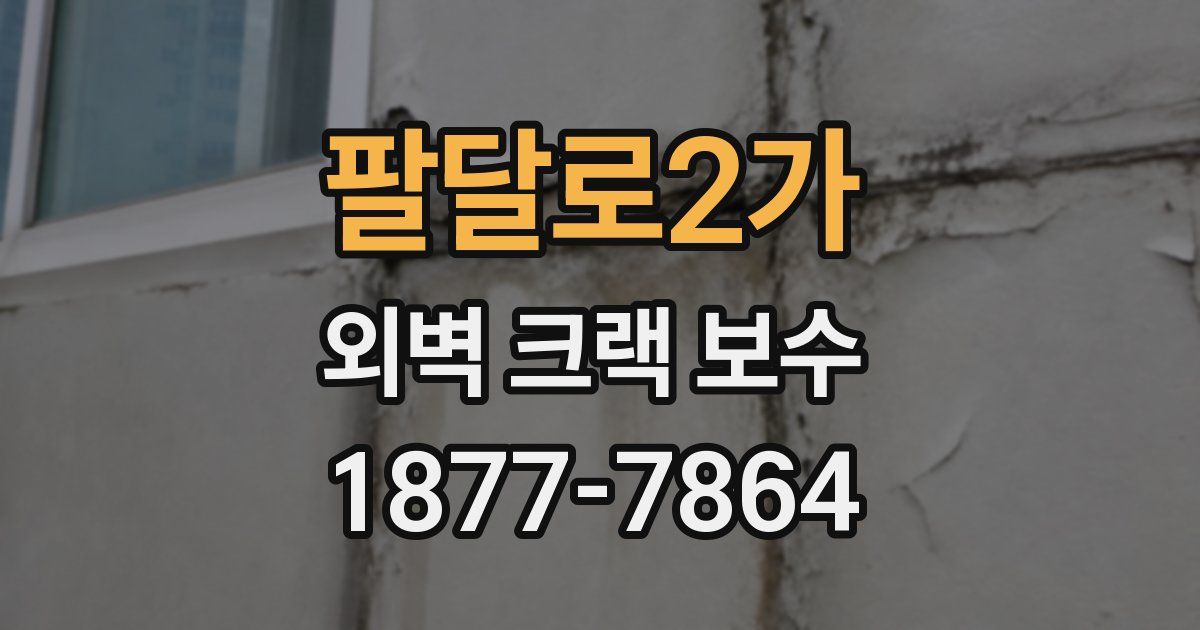 팔달로2가 외벽 크랙 보수