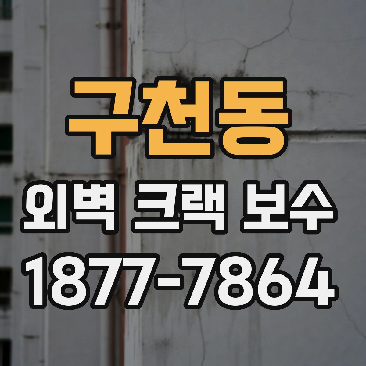 구천동 외벽 크랙 보수