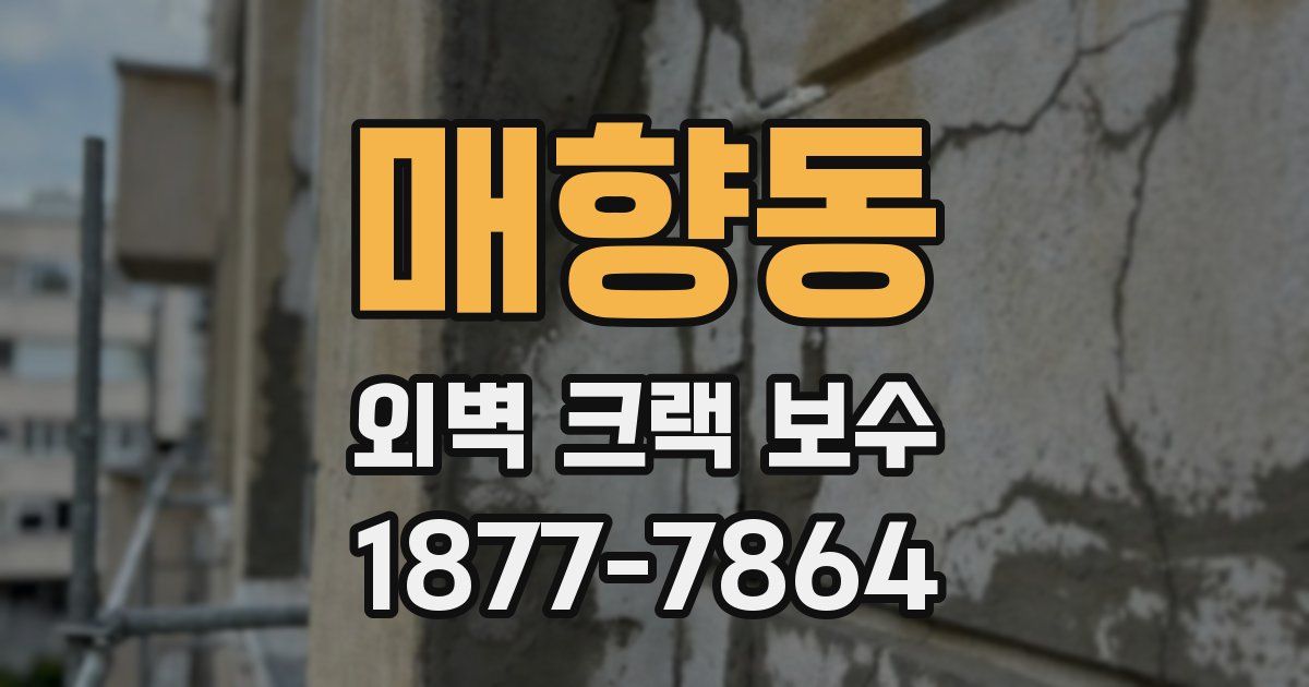 매향동 외벽 크랙 보수