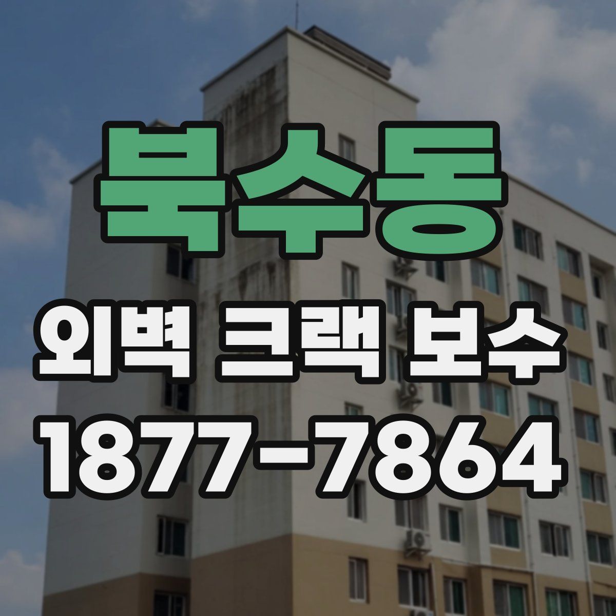 북수동 외벽 크랙 보수
