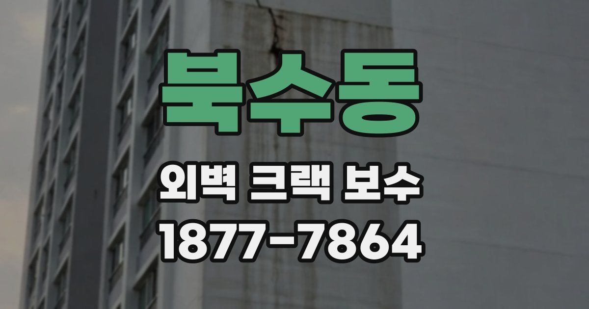 북수동 외벽 크랙 보수