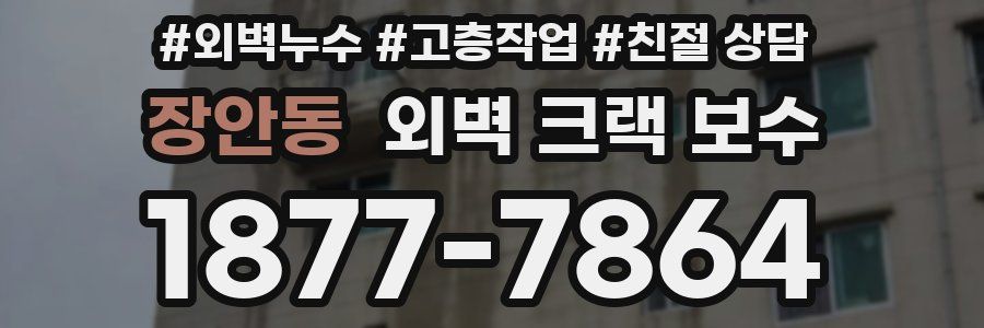 장안동 외벽 크랙 보수