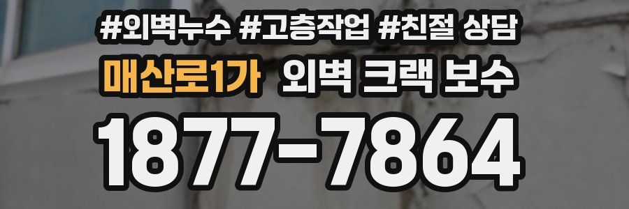 매산로1가 외벽 크랙 보수
