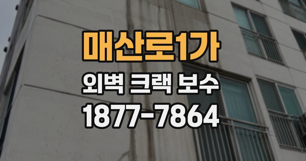 매산로1가 외벽 크랙 보수