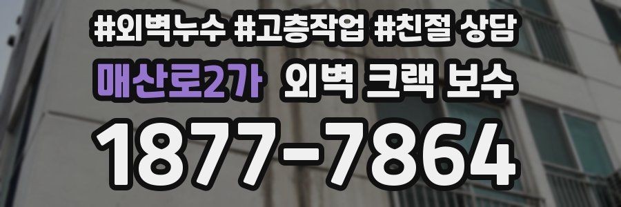 매산로2가 외벽 크랙 보수