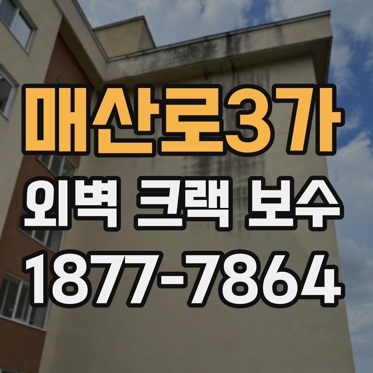 매산로3가 외벽 크랙 보수