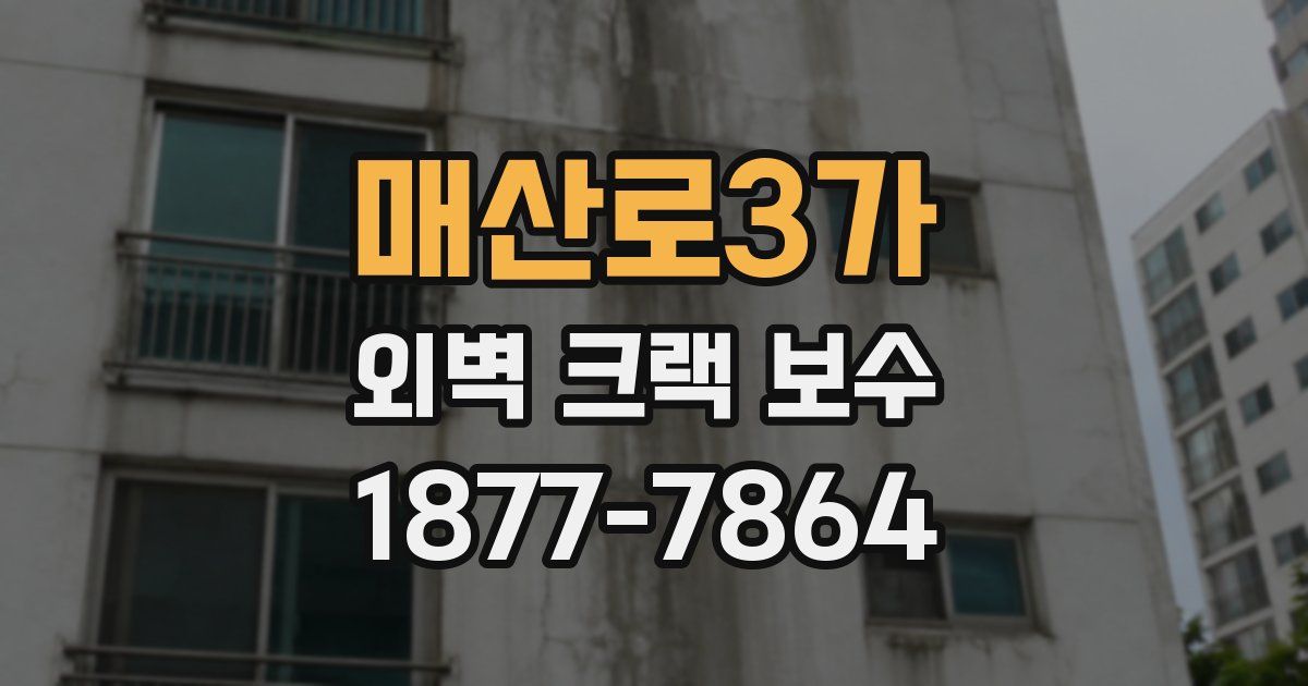 매산로3가 외벽 크랙 보수