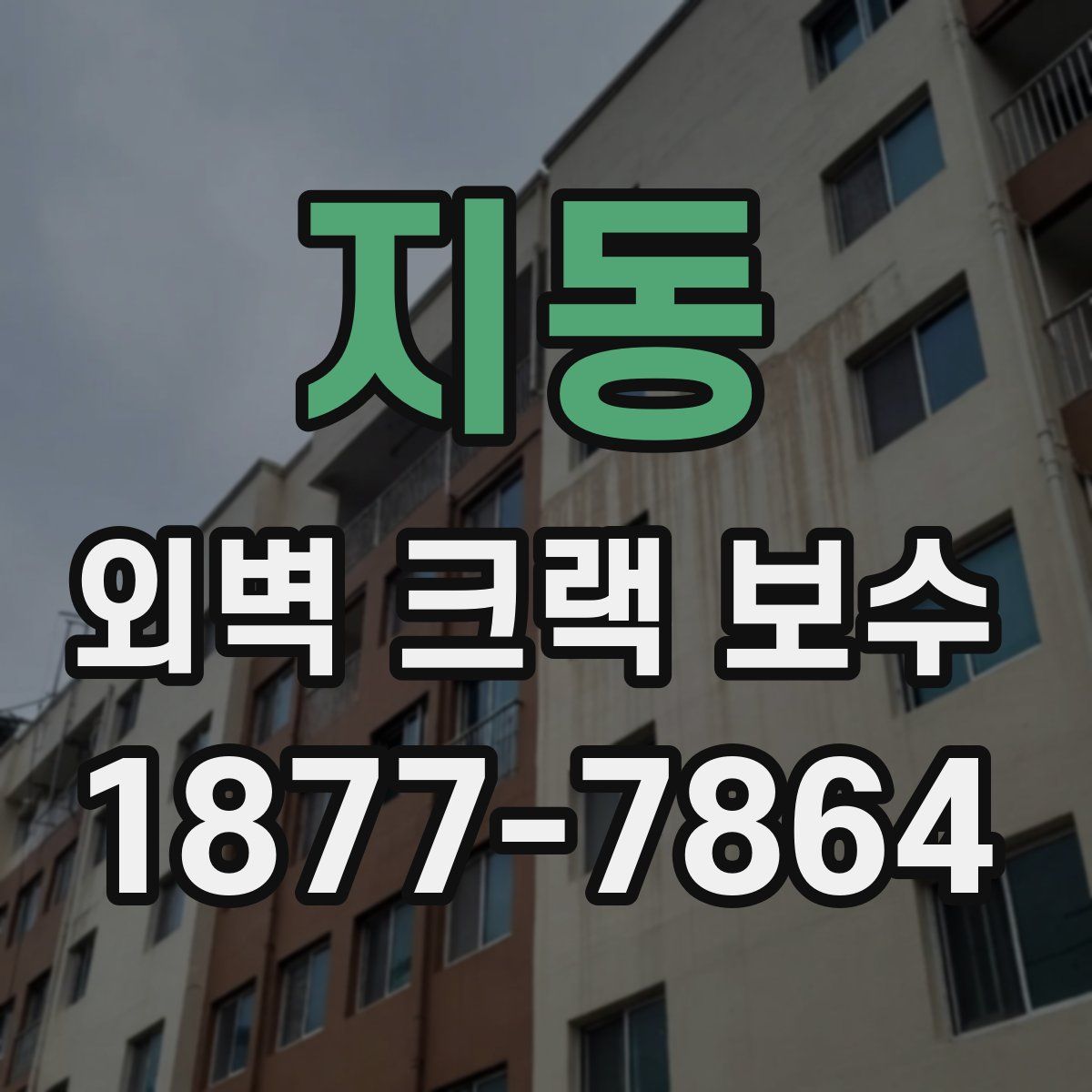 지동 외벽 크랙 보수