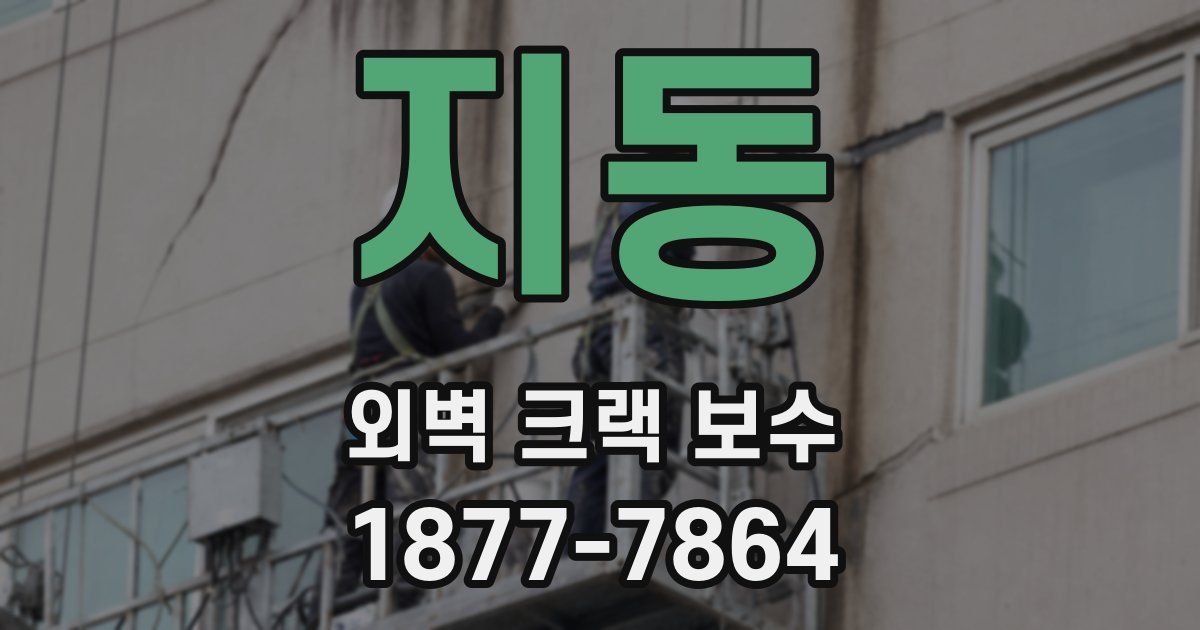 지동 외벽 크랙 보수
