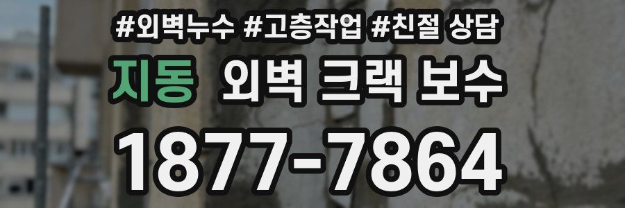 지동 외벽 크랙 보수