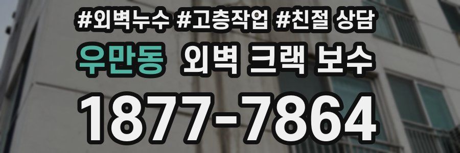 우만동 외벽 크랙 보수