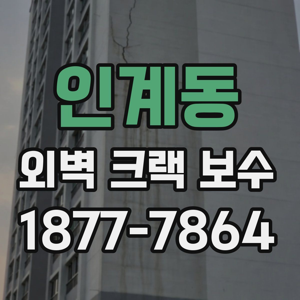 인계동 외벽 크랙 보수
