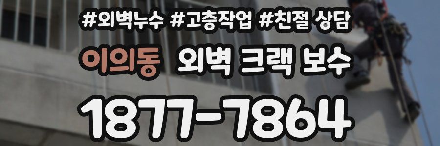 이의동 외벽 크랙 보수