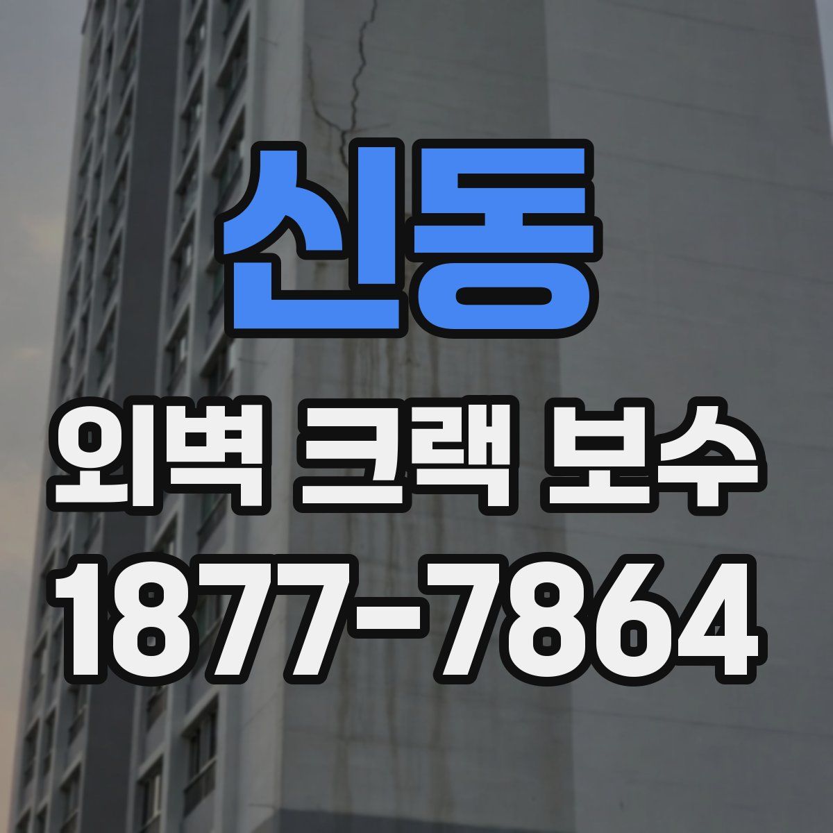 신동 외벽 크랙 보수