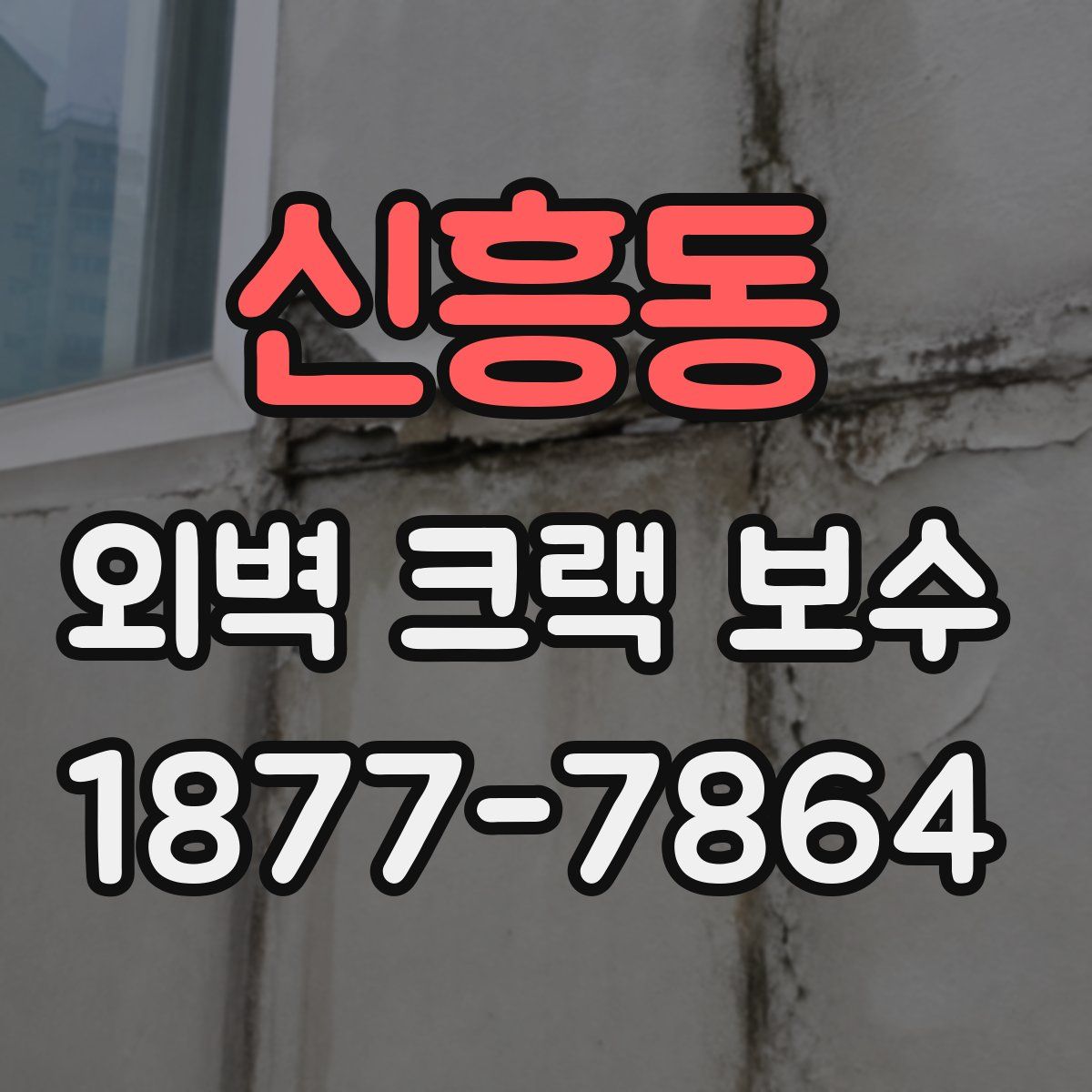 신흥동 외벽 크랙 보수