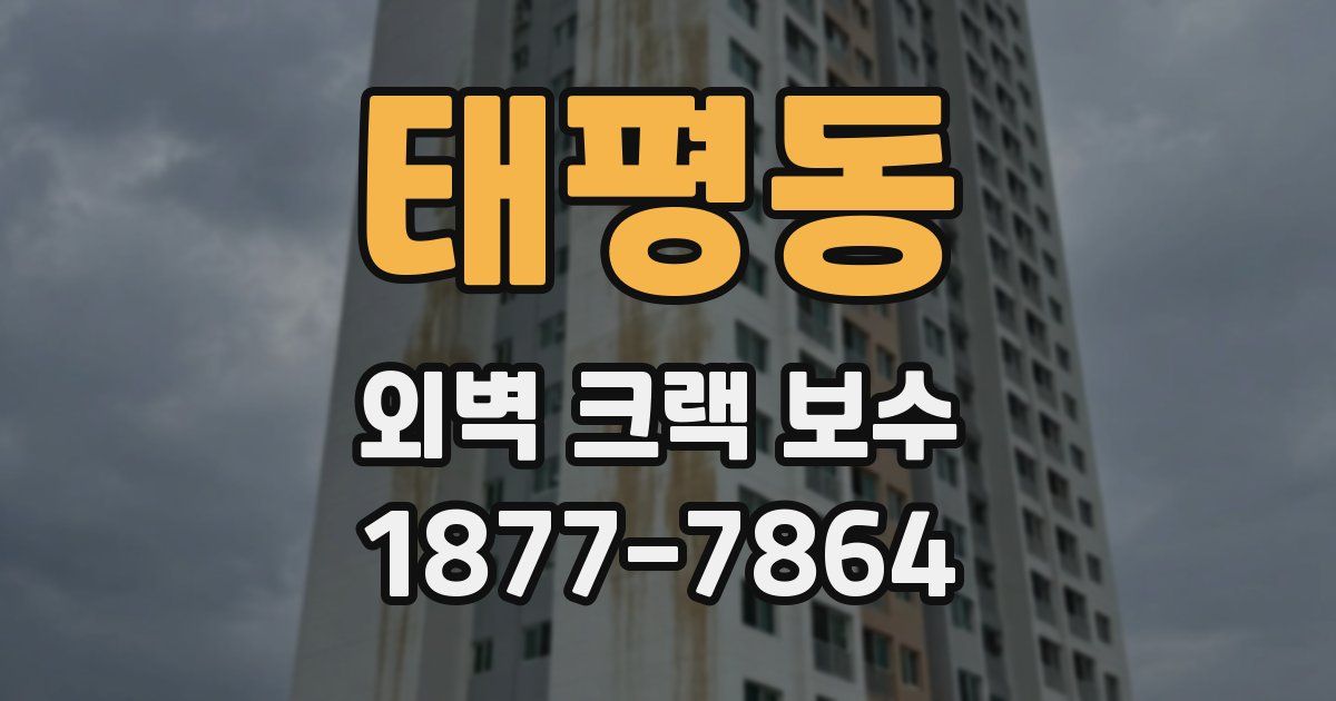 태평동 외벽 크랙 보수