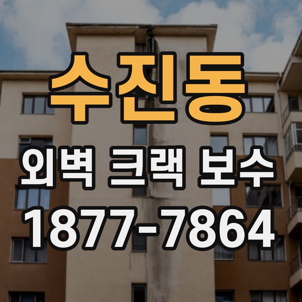 수진동 외벽 크랙 보수