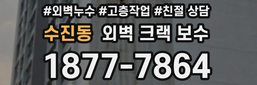 수진동 외벽 크랙 보수