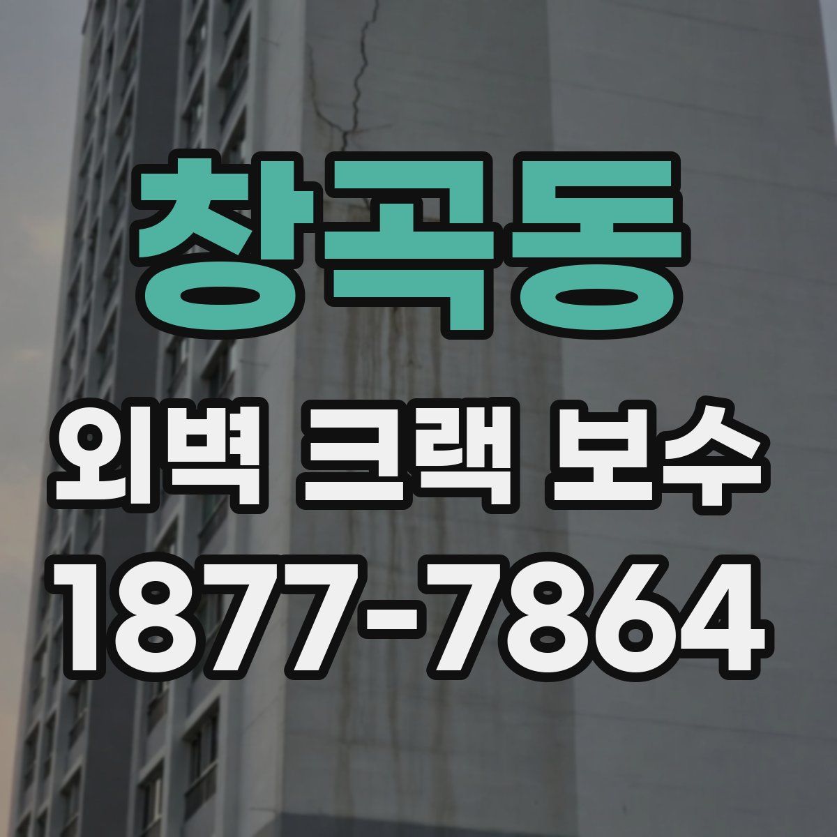 창곡동 외벽 크랙 보수
