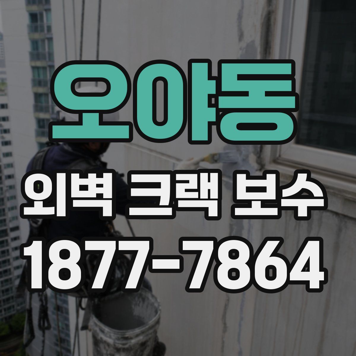 오야동 외벽 크랙 보수