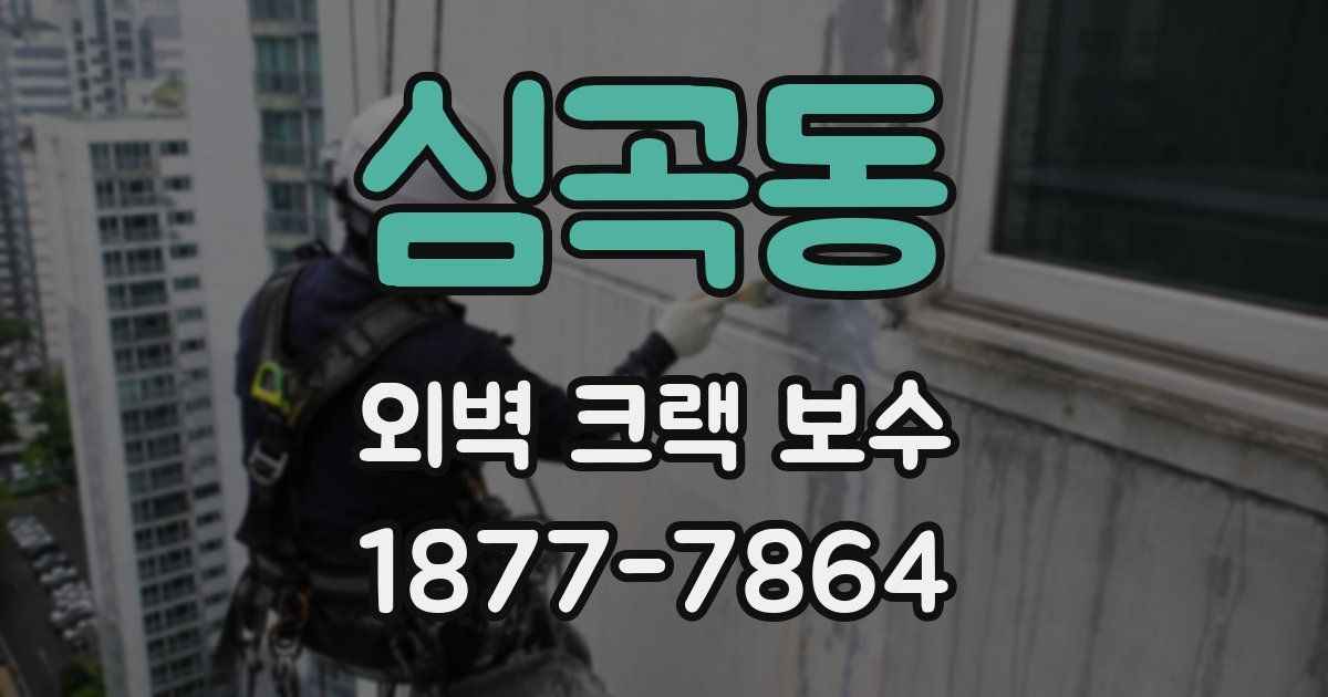 심곡동 외벽 크랙 보수