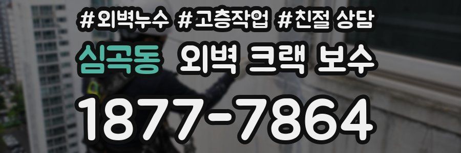 심곡동 외벽 크랙 보수