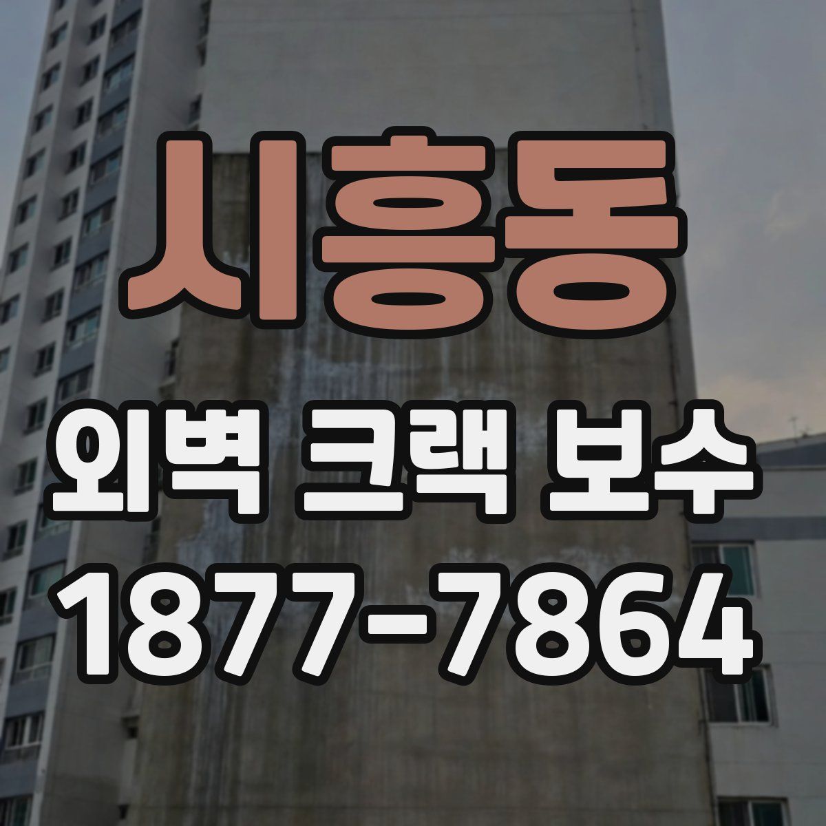 시흥동 외벽 크랙 보수