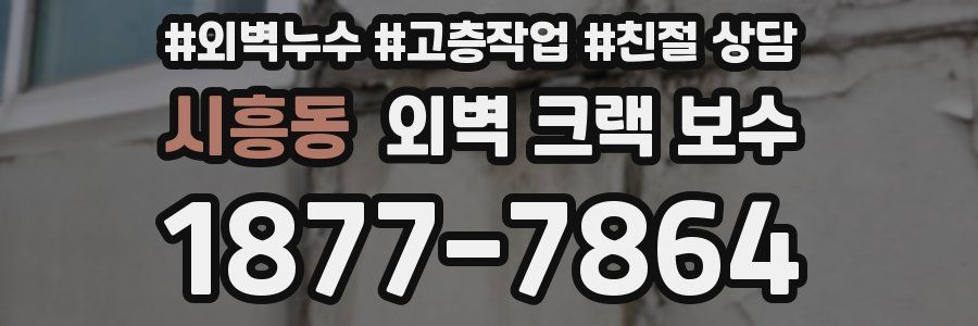 시흥동 외벽 크랙 보수