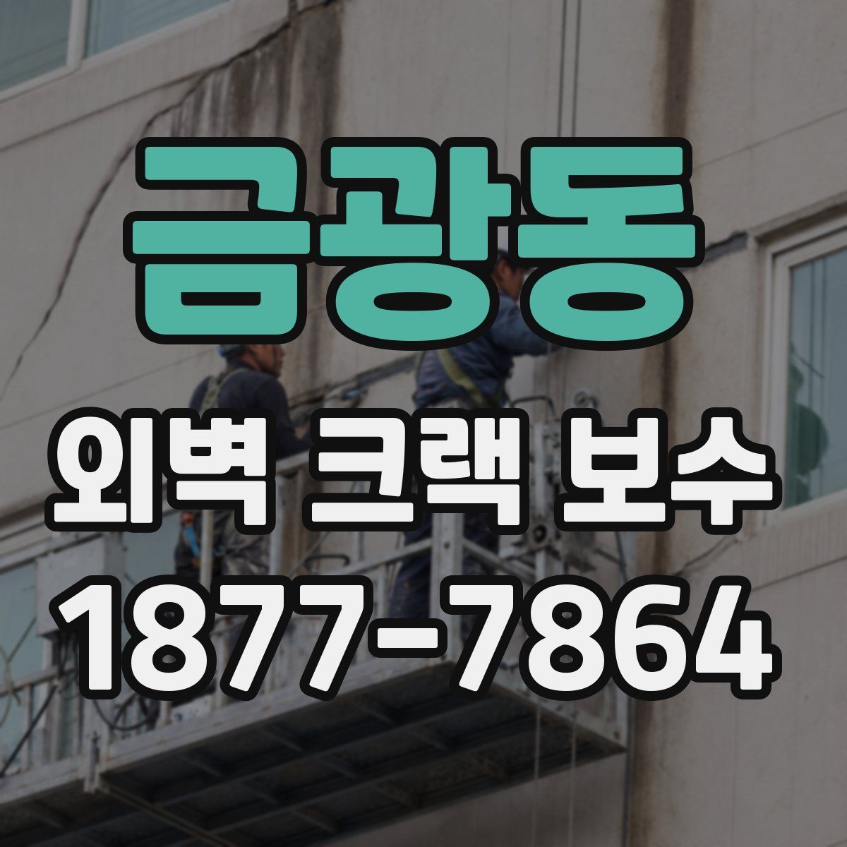 금광동 외벽 크랙 보수