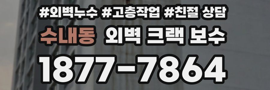 수내동 외벽 크랙 보수