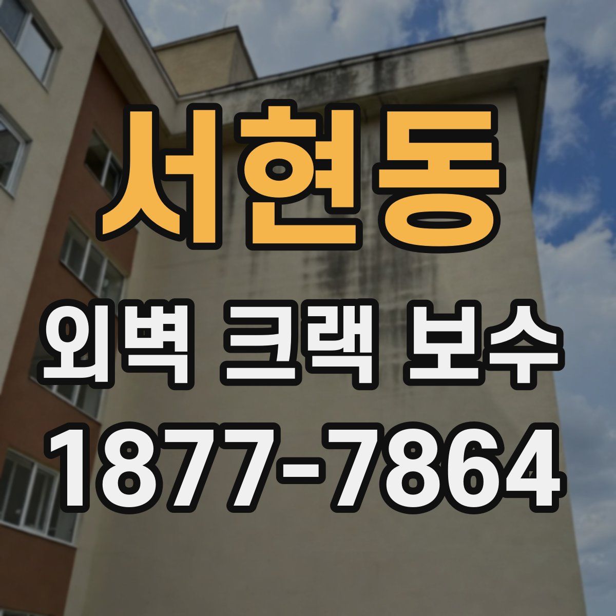 서현동 외벽 크랙 보수