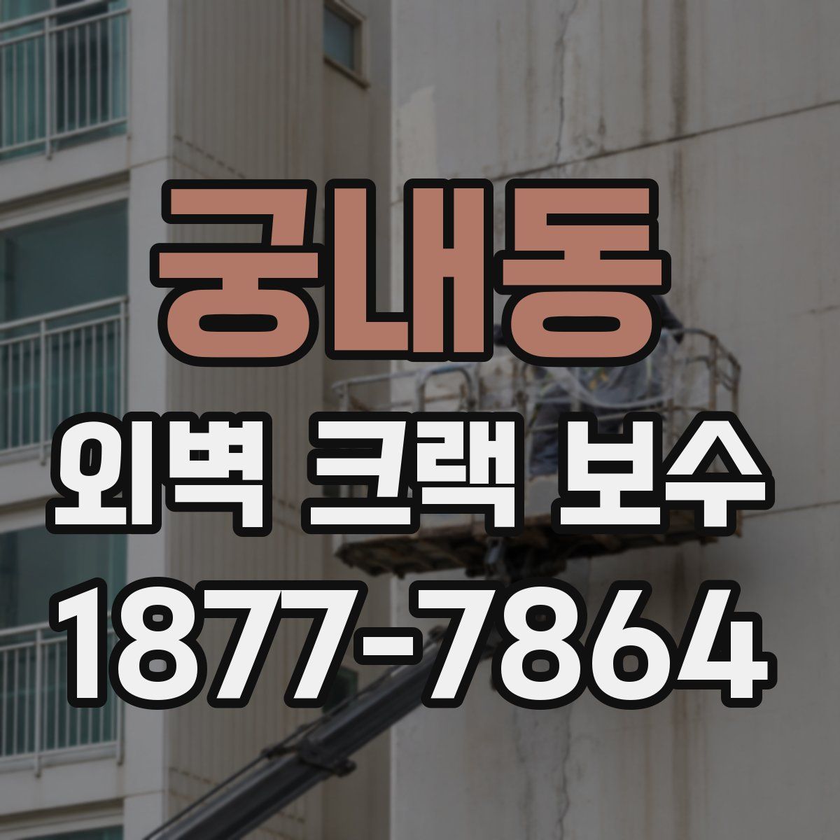 궁내동 외벽 크랙 보수