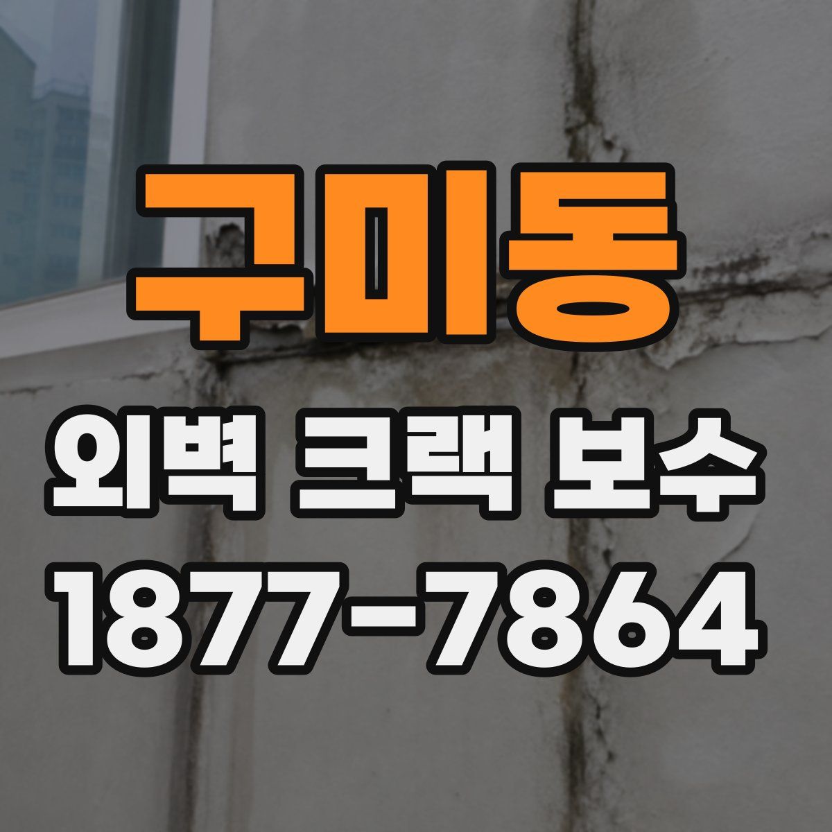 구미동 외벽 크랙 보수