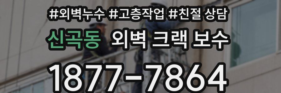 신곡동 외벽 크랙 보수