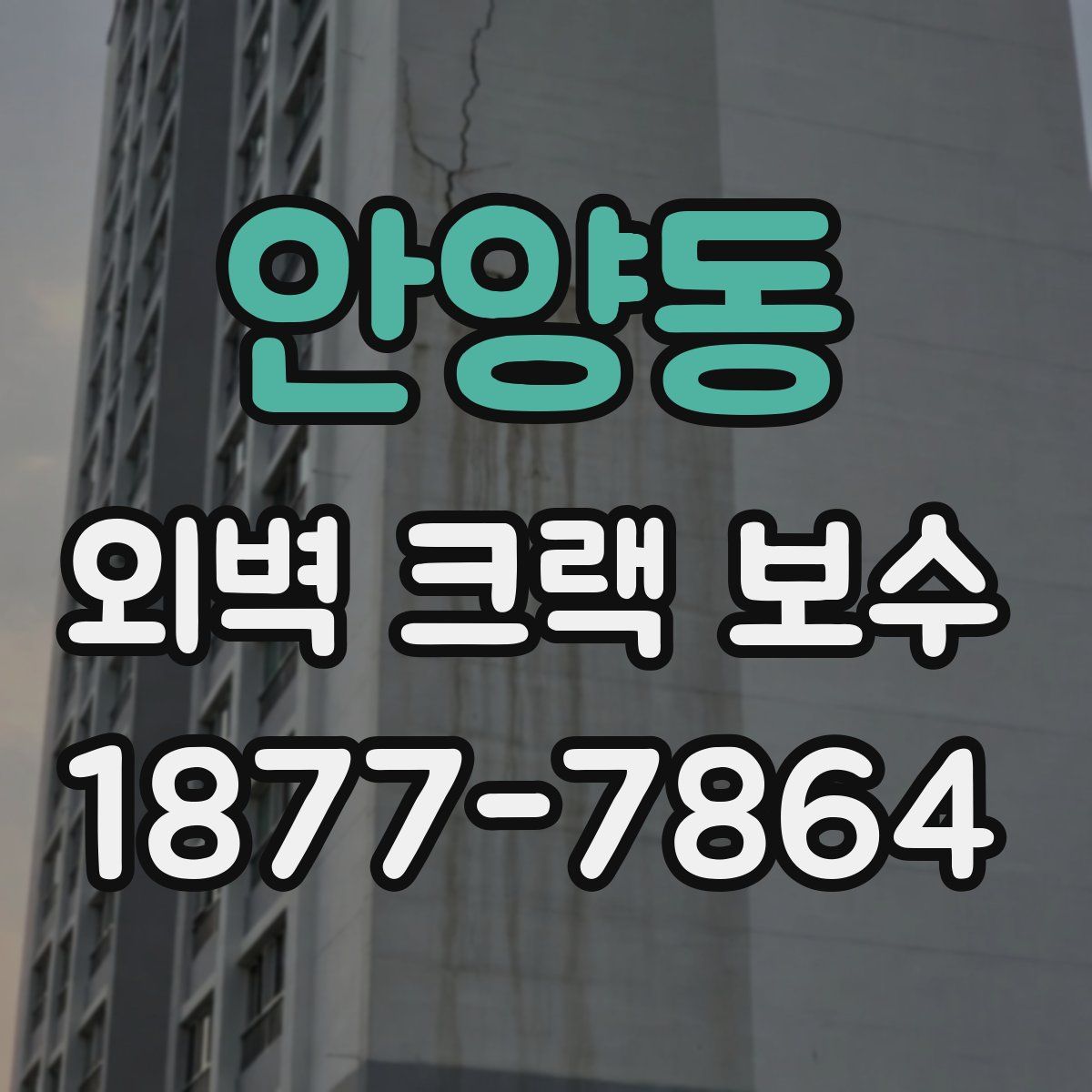 안양동 외벽 크랙 보수