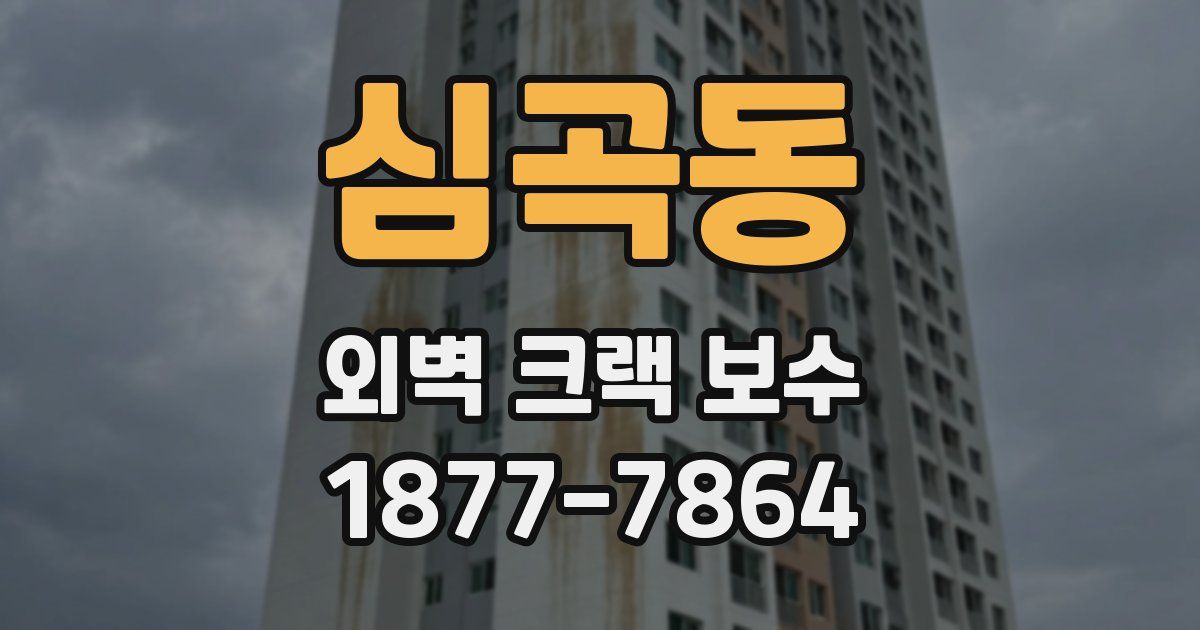 심곡동 외벽 크랙 보수