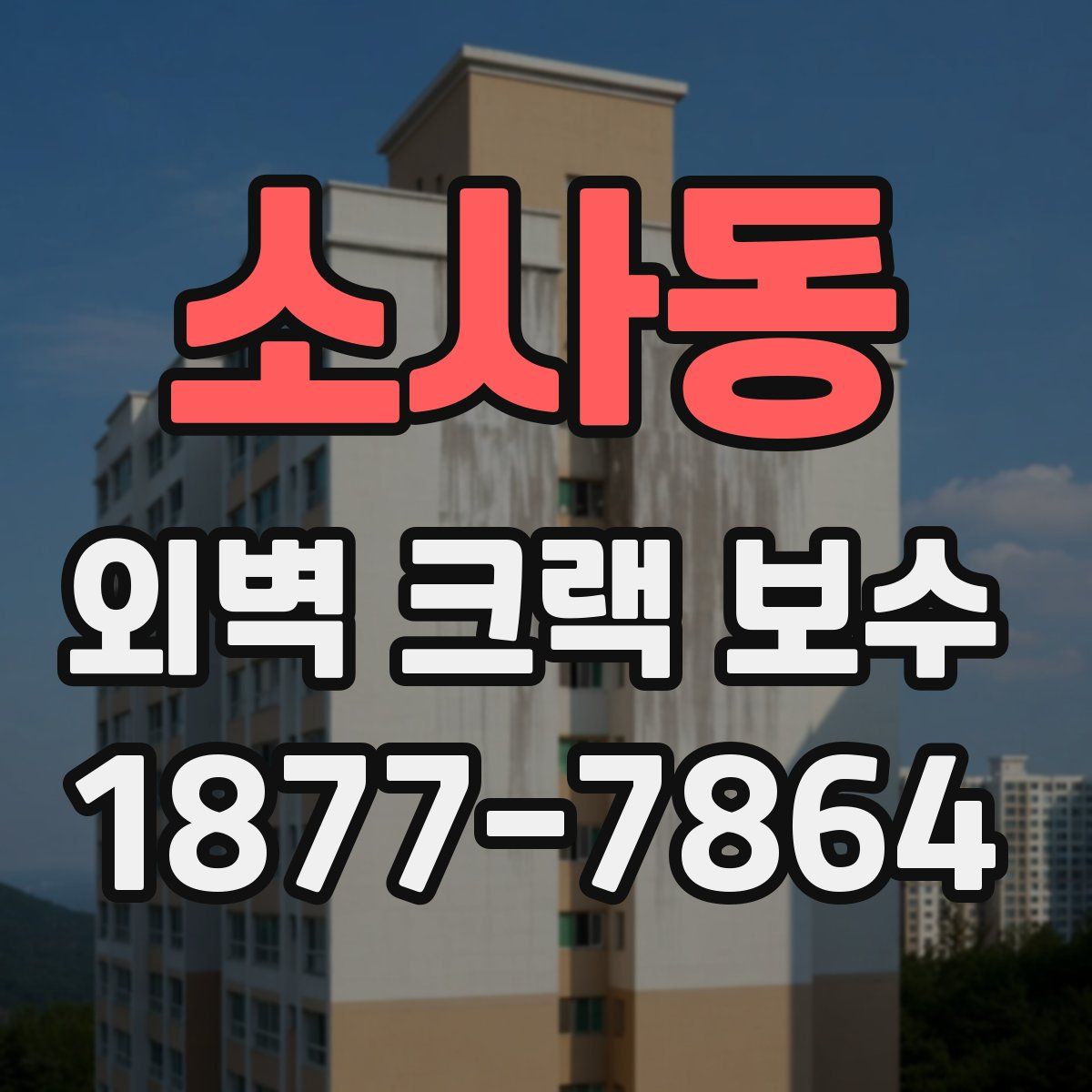 소사동 외벽 크랙 보수