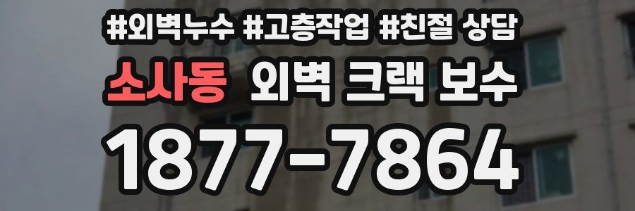 소사동 외벽 크랙 보수