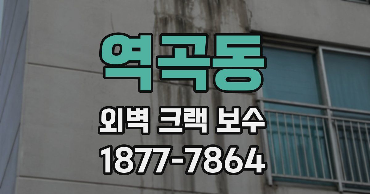 역곡동 외벽 크랙 보수