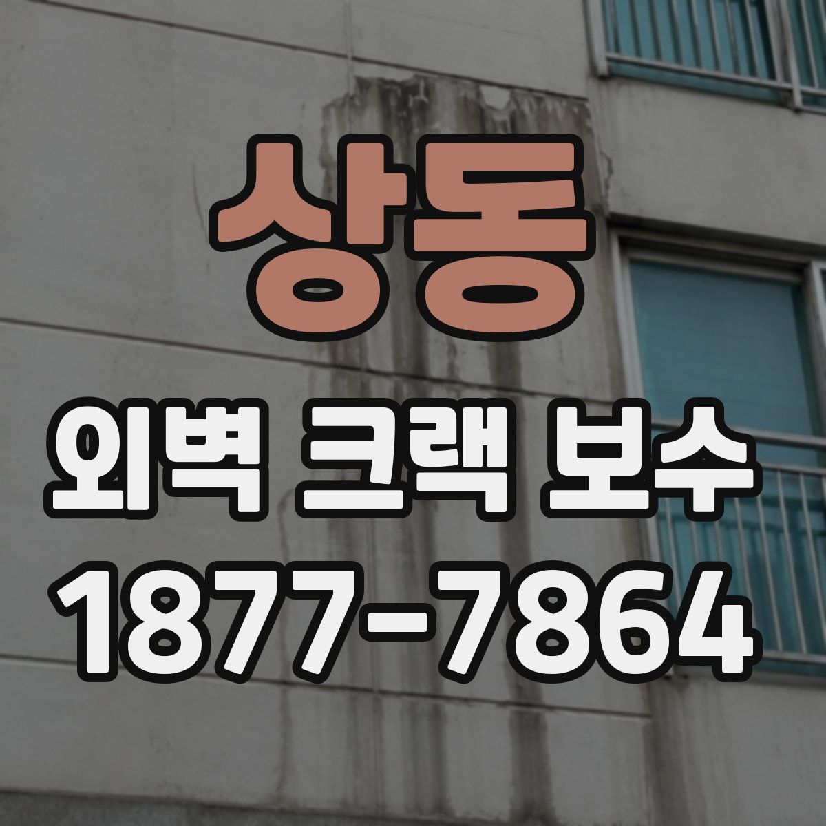 상동 외벽 크랙 보수