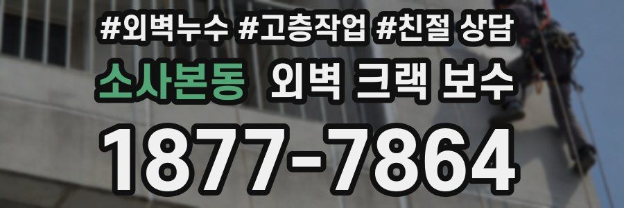 소사본동 외벽 크랙 보수