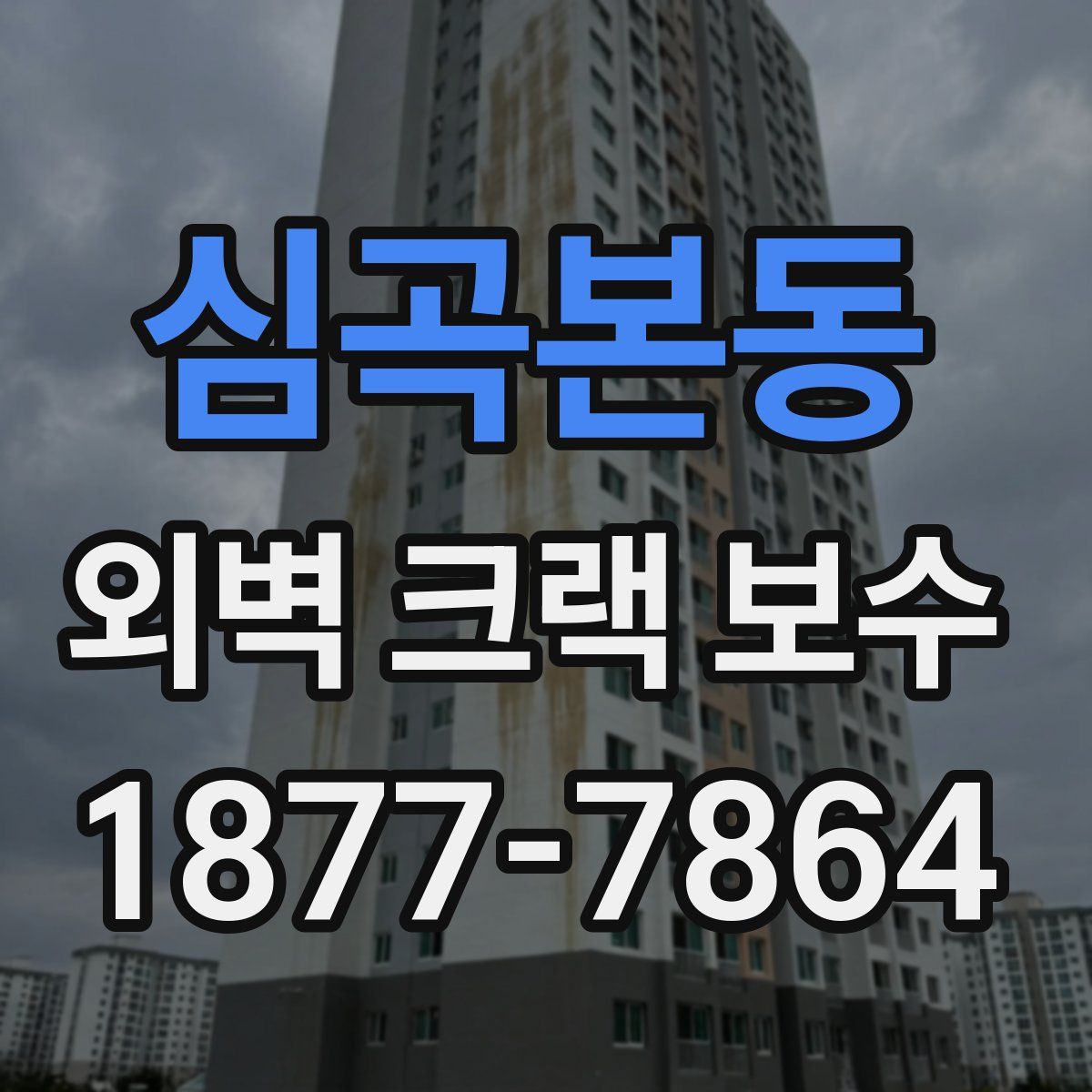 심곡본동 외벽 크랙 보수