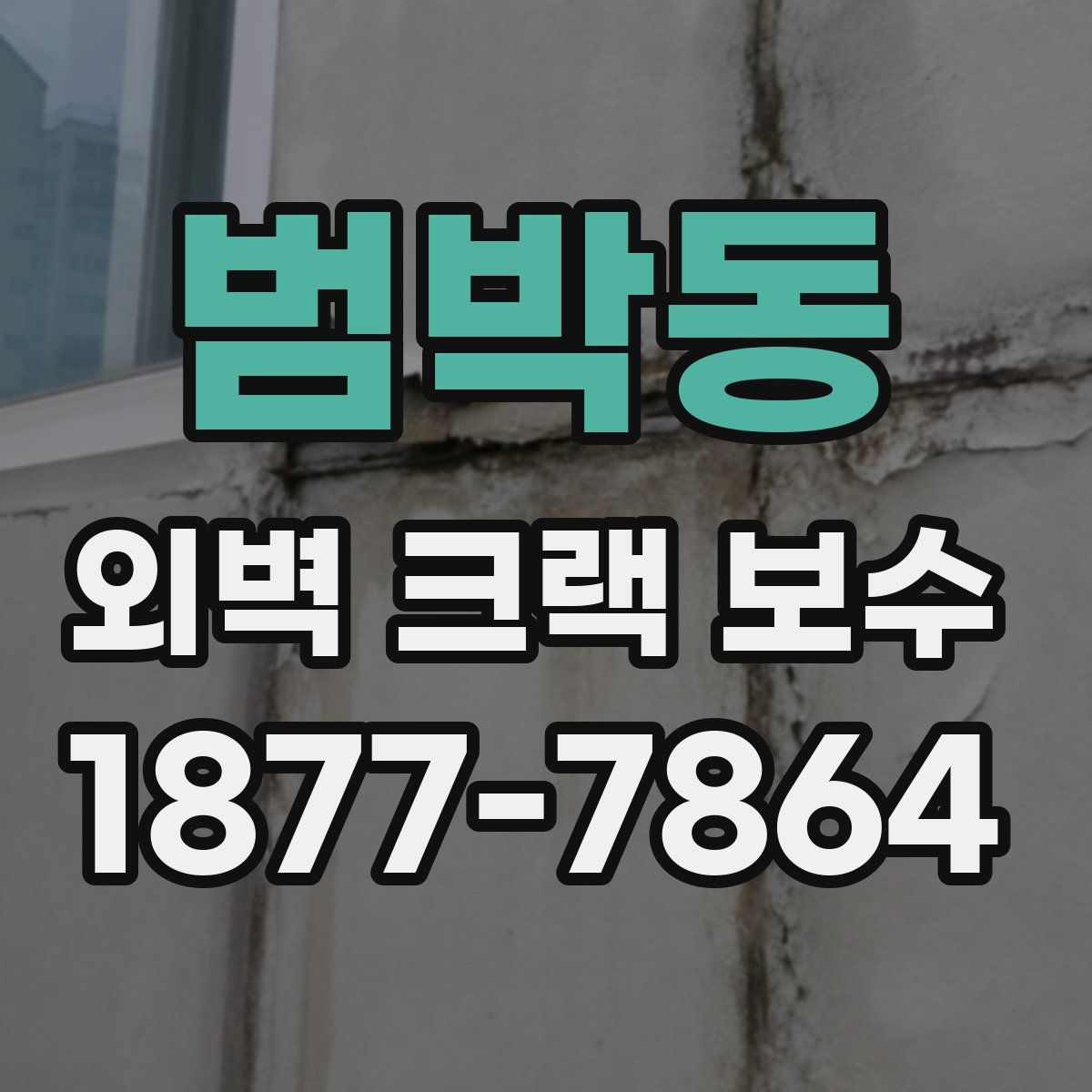 범박동 외벽 크랙 보수