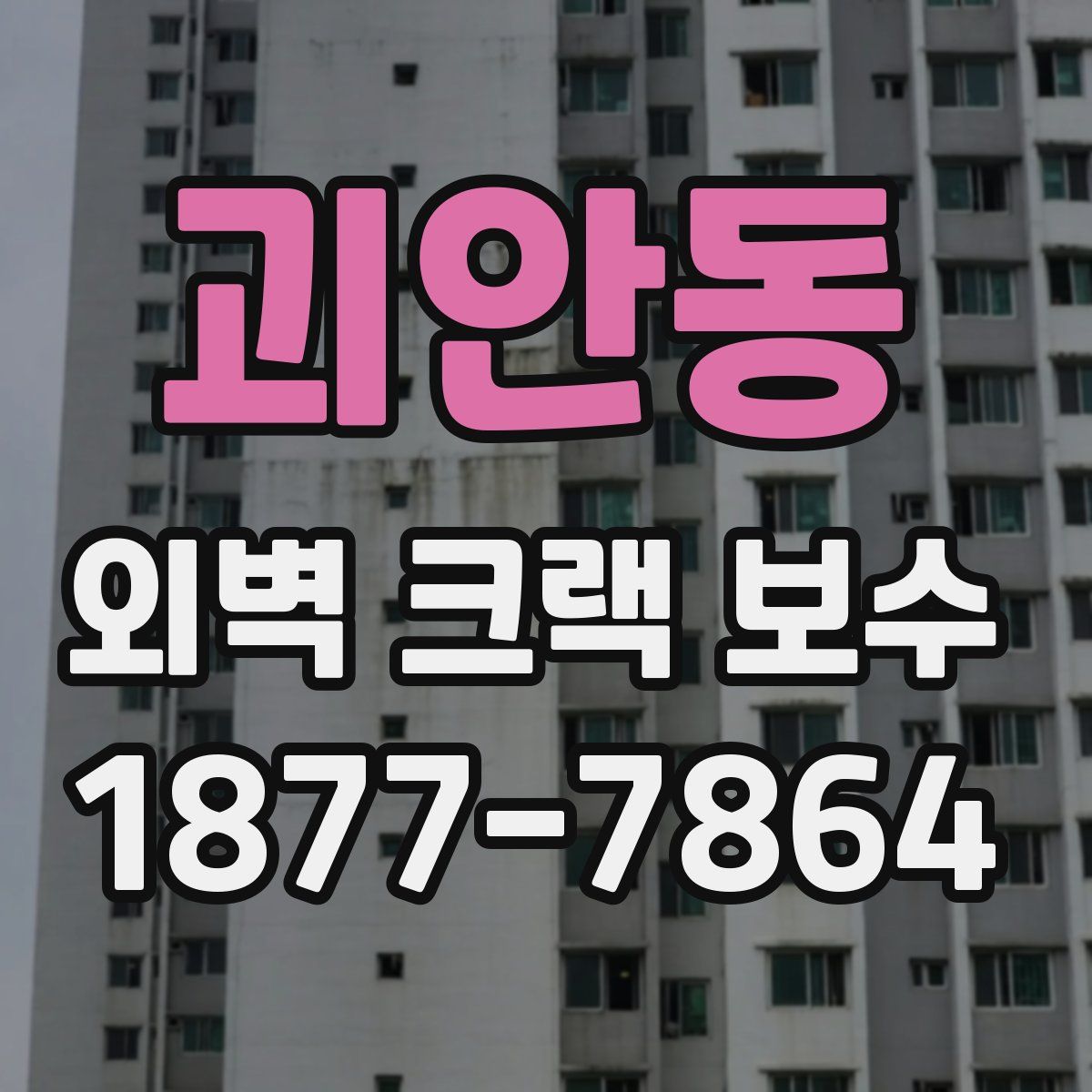 괴안동 외벽 크랙 보수
