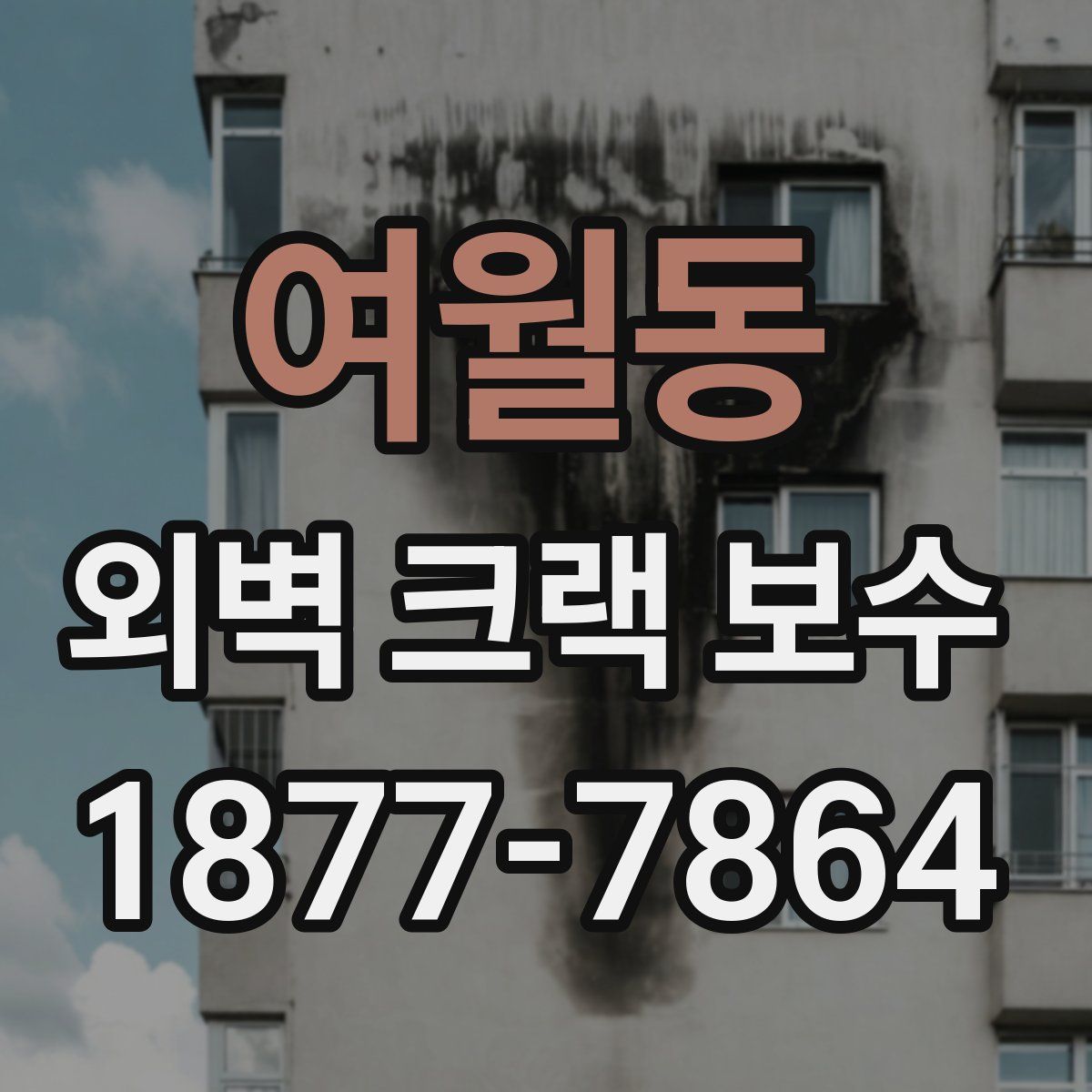 여월동 외벽 크랙 보수