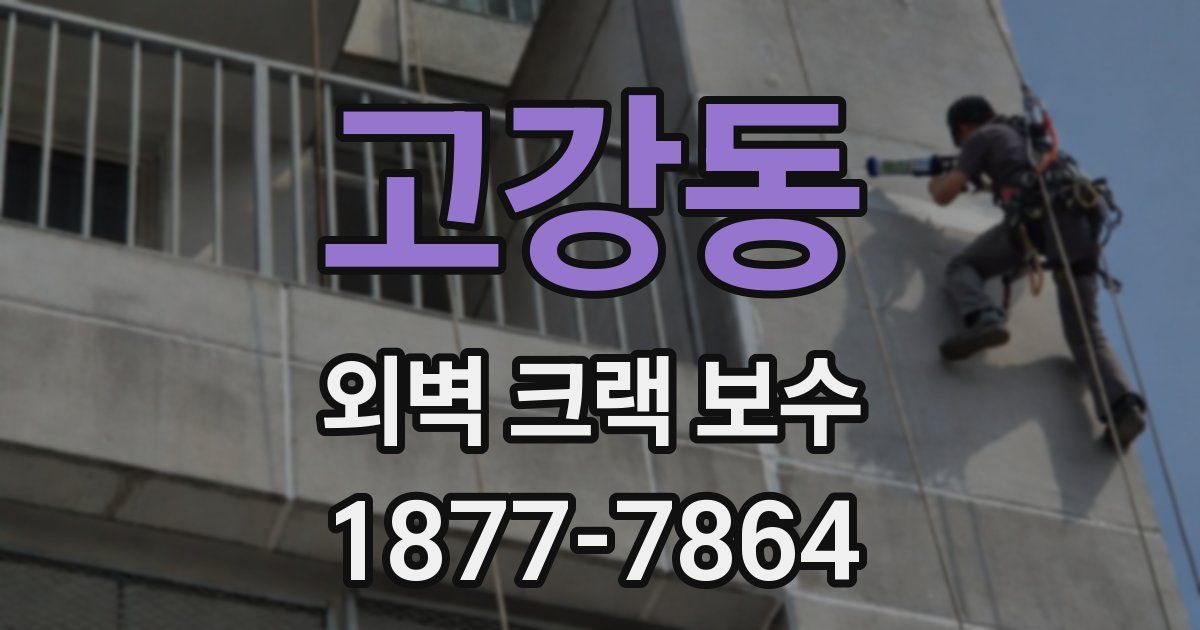 고강동 외벽 크랙 보수
